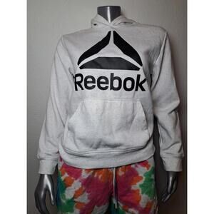 Reebok Junior's XL 14/16 Elite Cozy Fleece Hoodie Grey Heather Women's S